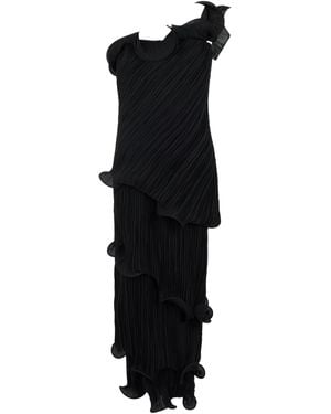 Cult Gaia Long Asymmetric Dress With One Shoulder Uncovered - Black