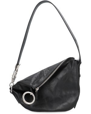Burberry Borsa a spalla Knight in pelle - Nero