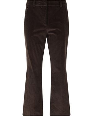 Weekend by Maxmara Weekend Flared Trousers With High Waist - Black