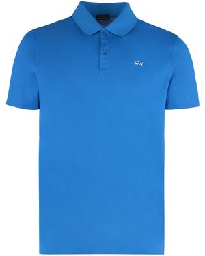 Paul & Shark Solid Shirt Collar Polo - Blue