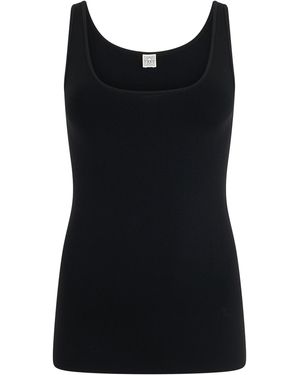 TOTEME Ribbed Tank Top - Black