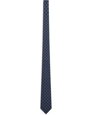 Gucci Cravatta con motivi geometrici - Blu