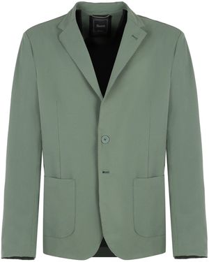 Herno Single-Breasted Two-Button Jacket - Green