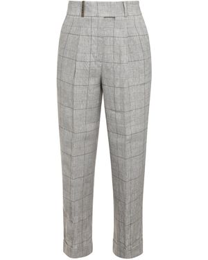 Peserico Pantaloni in lino - Grigio