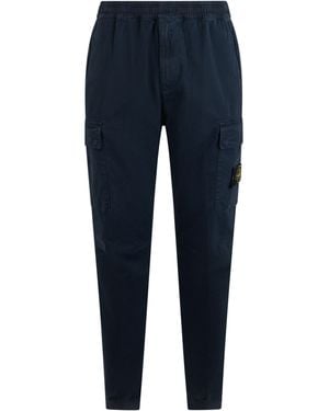 Stone Island Slim Fit Sports Trousers - Blue