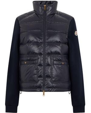 Moncler Padded Jacket With Sleeves - Blue