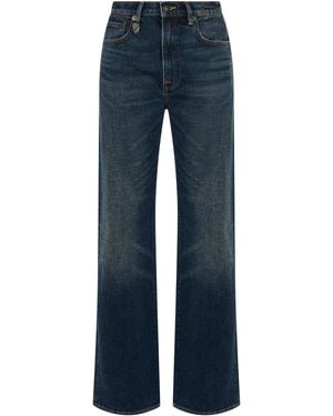 R13 Jeans ampi in cotone - Blu