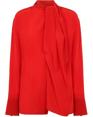 Victoria Beckham Silk Blouse - Red