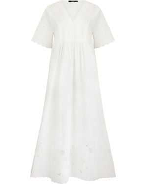 Weekend by Maxmara Long Cotton Dress - White