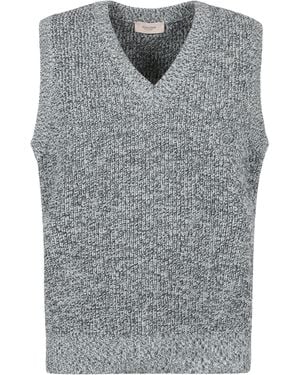 Agnona Knitted Vest - Grey