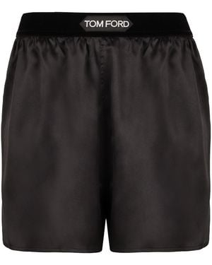 Tom Ford Satin Shorts - Black