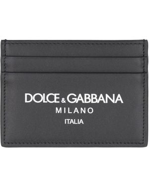 Dolce & Gabbana Dolce & Gabbana Leather Card Holder - Black