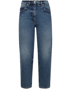 MSGM 5-Pocket Straight-Leg Jeans - Blue