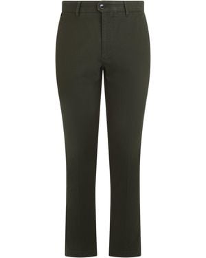 Slowear Straight Cotton Pants With Stretch Comfort For - Gray