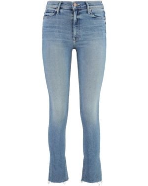 Mother Dazzler Straight Leg Jeans - Blue