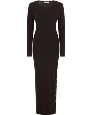Blazé Milano Long Ribbed Dress - Black