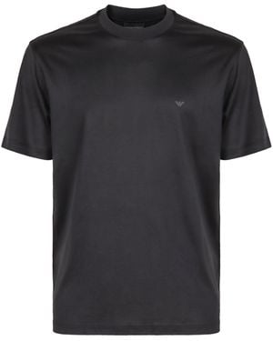 Emporio Armani Cotton Crew-Neck T-Shirt - Black