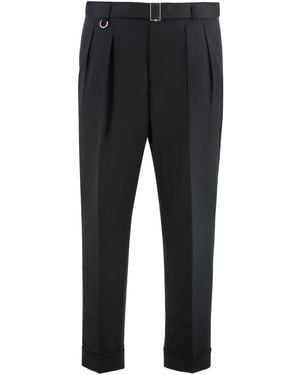 Paolo Pecora Slim Fit Chino Trousers - Black