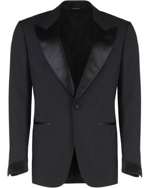 Tom Ford Wool Two-Pieces Suit - Black