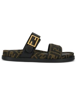 Fendi Feel Sandals - Black