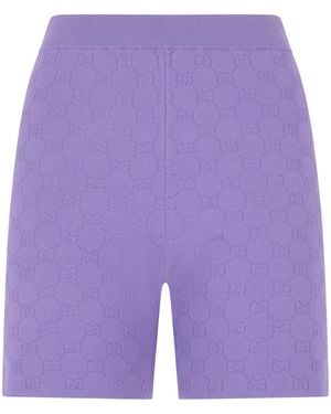 Gucci Viscose Shorts - Purple