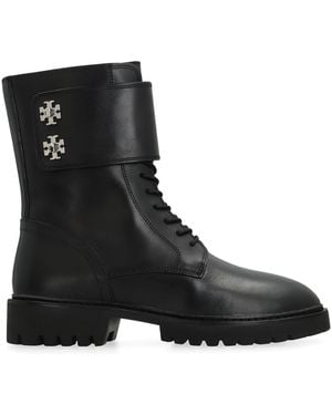 Tory Burch Stivaletti Turnlock in pelle - Nero