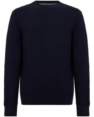 BOSS Cotton Jumper - Blue