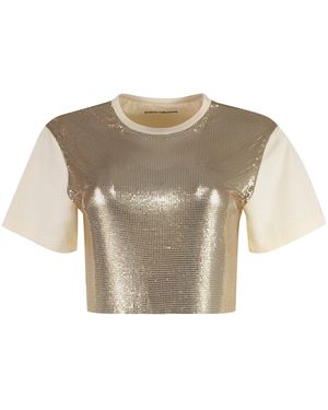 Rabanne Cotton T-Shirt - Metallic
