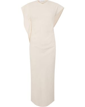 Victoria Beckham Asymmetrical Long Dress - White