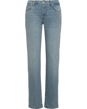 7 For All Mankind Calie Straight Jeans With A Mid-Rise - Blue