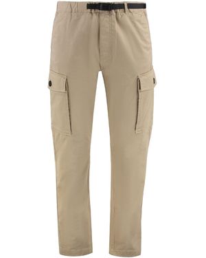 Woolrich Belted Cotton Cargo-Trousers - Natural