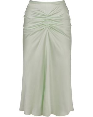 Victoria Beckham Crepe Midi Skirt - Green