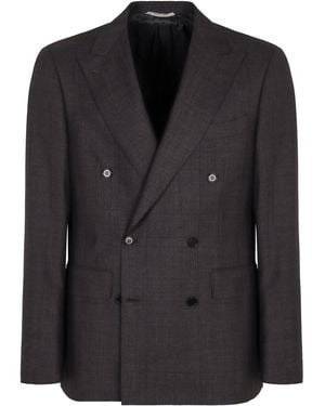 Canali Two-Piece Wool Suit - Black