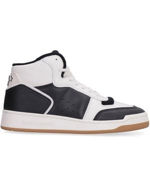 Saint Laurent Sneakers Alte Con Design Color-Block - Bianco