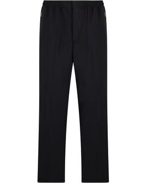 Laminar Pants With Elastic Waistband - Blue
