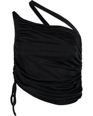 ANDREADAMO Draped Top - Black