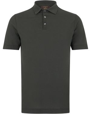 Slowear Slim Fit Polo Shirt With Short Sleeves - Black