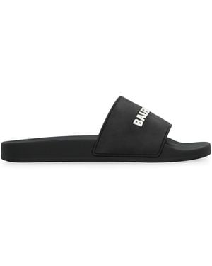 Balenciaga Rubber Slides - Black