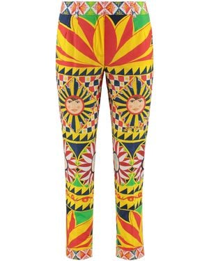 Dolce & Gabbana Cropped Trousers - Yellow