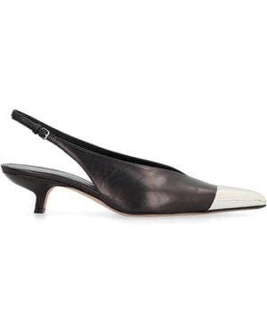 Sportmax Slingback Liuti in pelle - Nero