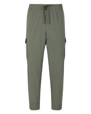 BOSS Elasticated Poplin Trousers - Green