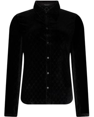 Gucci Velvet Shirt - Black