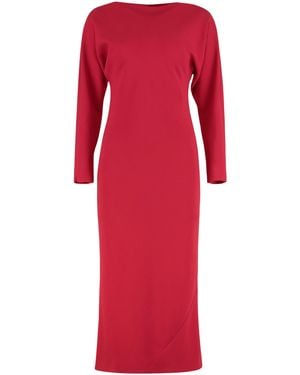 Alberta Ferretti Midi Dress - Red