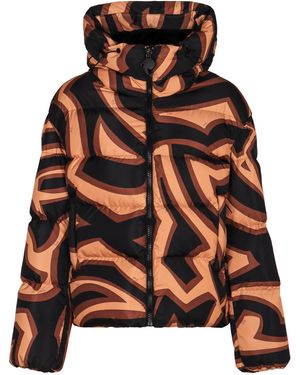 PUCCI Down Jacket With Hood - Orange