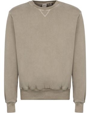 Aspesi Ribbed Crewneck Sweatshirt - Natural