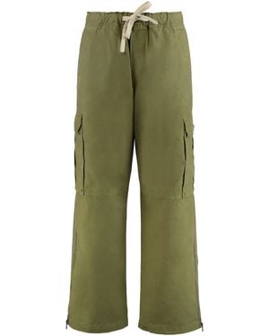 Palm Angels Cargo Trousers That Are Durable And Comfortable - Green