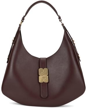 Ganni Borsa in pelle marrone, eleganza e comfort