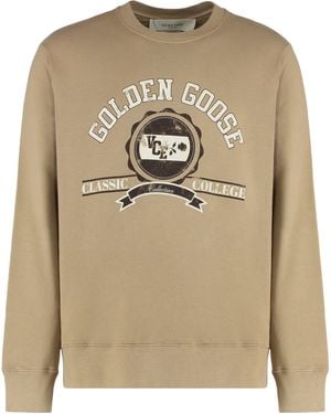 Golden Goose Felpa girocollo in cottone - Neutro