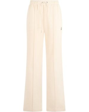 Moncler Pantaloni in tessuto felpato di cotone - Neutro