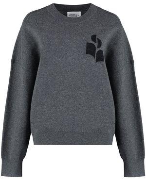 Isabel Marant Maglione girocollo Atlee a maniche lunghe - Grigio